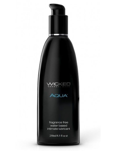Легкий лубрикант с алоэ на водной основе Wicked AQUA - 250 мл.