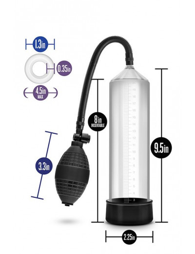 Прозрачная вакуумная помпа VX101 Male Enhancement Pump