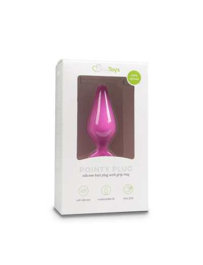 Розовая анальная пробка Pointy Plug - 15,5 см.
