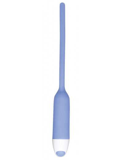 Голубой вибратор для уретры Dilator Vibe - 19 см.