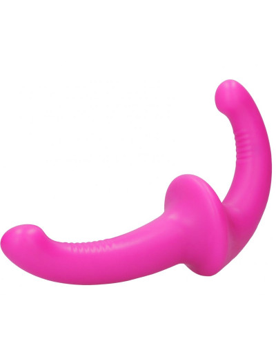 Розовый безремневой страпон Silicone Strapless Strapon