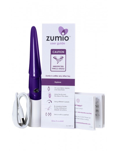 Фиолетовый стимулятор клитора с ротацией Zumio X