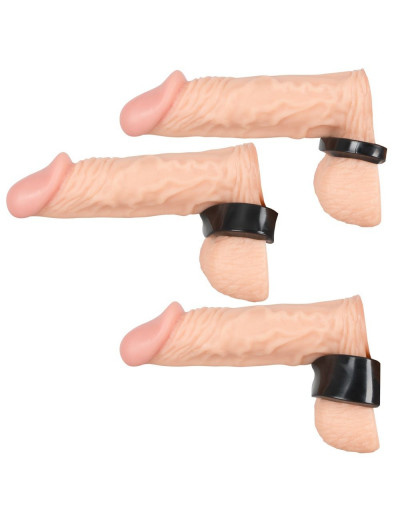 Набор из 3 колец для утяжки мошонки Rebel Ball Stretching Kit