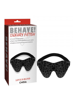 Черная маска на глаза Behave