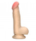 Реалистичный вибромассажёр на присоске REALSTUFF 6.5INCH VIBRATOR - 16,5 см.