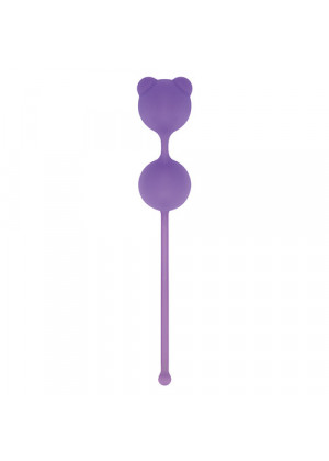 Фиолетовые вагинальные шарики PUSSYNUT DOUBLE SILICONE