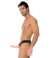 Полый страпон унисекс телесного цвета For Him or Her Hollow Strap-On - 15 см.