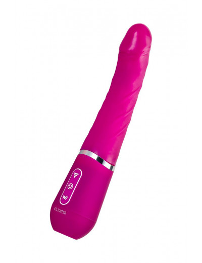 Розовый нереалистичный вибратор Ailighter Smart Telescopic Lover - 27,1 см.