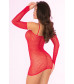 Эротическое платье с длинным рукавом Bad Intentions Fishnet Mini Dress