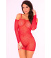 Эротическое платье с длинным рукавом Bad Intentions Fishnet Mini Dress