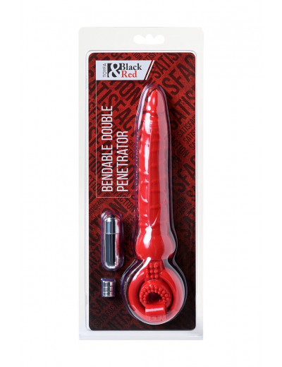 Красная вибронасадка Black Red для двойного проникновения