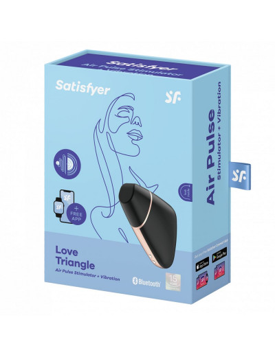 Черный вакуум-волновой вибростимулятор Satisfyer Love Triangle