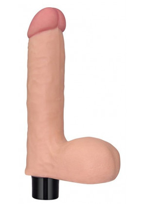 Телесный вибромассажер-реалистик Real Softee Cock 8 - 17 см.