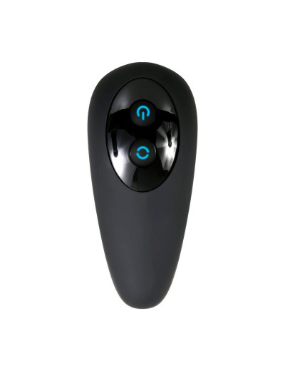Черный вибростимулятор простаты Adam s Rotating P-spot Massager - 14,2 см.