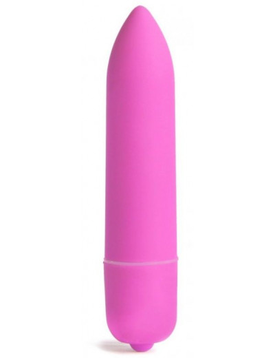 Розовая вибропуля X-Basic Long Bullet 10 speeds - 9 см.