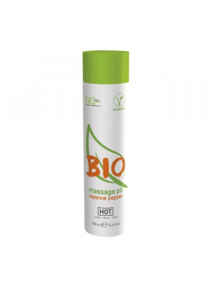 Массажное масло BIO Massage oil cayenne pepper с кайенским перцем - 100 мл.