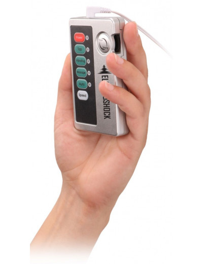 Черный электростимулятор с проводящей насадкой E-Stim Butt Plug - 8 см.