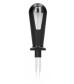 Черный электростимулятор с проводящей насадкой E-Stim Butt Plug - 8 см.