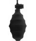 Чёрная вакуумная вибропомпа Vibrating Pussy Pump