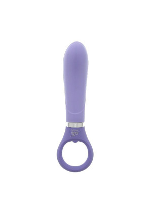 Фиолетовый анальный вибратор GOOD VIBES RING-G SMOOTH - 15,5 см.