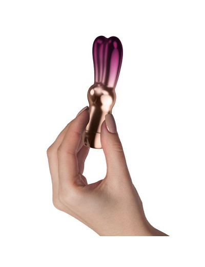 Фиолетовый клиторальный зайчик Climaximum Bella - 10 см.