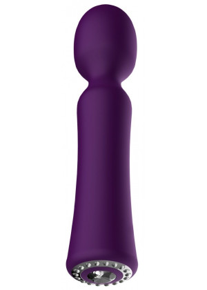 Фиолетовый универсальный массажер Wand Pearl - 20 см.