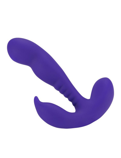 Фиолетовый стимулятор простаты Anal Vibrating Prostate Stimulator with Rolling Ball - 13,3 см.