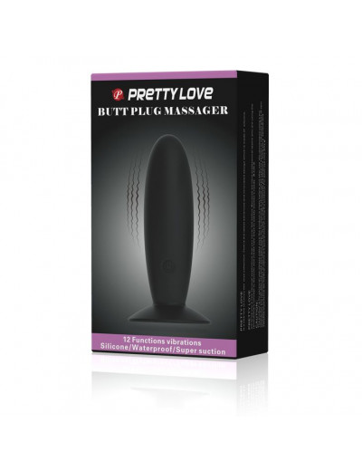 Анальная пробка с вибрацией Butt Plug Massager - 11 см.