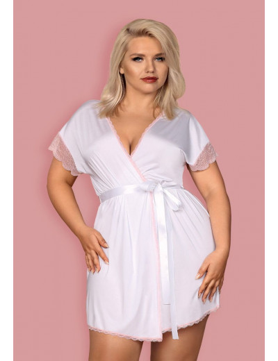 Изящный коротенький пеньюар Girlly с кружевом