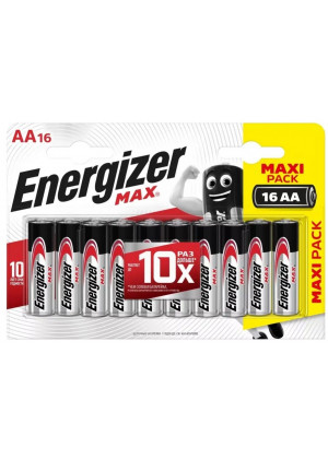 Батарейки Energizer MAX AA/LR6 1.5V - 16 шт.