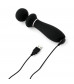 Черный вибратор So Divine Relax Portable Massage Wand - 24 см.