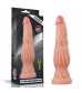 Телесный фаллоимитатор 9.5 Dual layered Platinum Silicone Cock - 24,5 см.