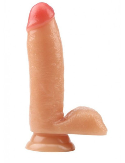 Телесный фаллоимитатор Bedi Dildo - 17 см.