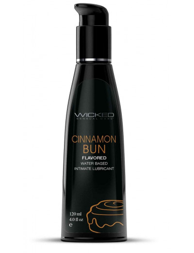 Лубрикант Wicked Aqua Cinnamon Bun с ароматом булочки с корицей - 120 мл.