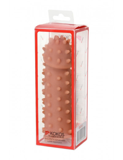Насадка на фаллос с шипами и бугорками Extreme Sleeve 003 S-size - 12,7 см.
