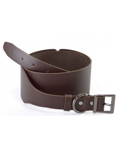 Ремень из натуральной кожи коричневого цвета - размер S