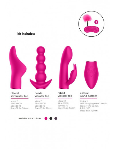 Розовый эротический набор Pleasure Kit №6