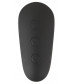 Черная анальная втулка с вибрацией и электростимуляцией Vibrating E-Stim Butt Plug - 9,2 см.