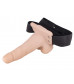 Полый страпон с вибрацией 6? Vibration Hollow Strap-on - 17 см.