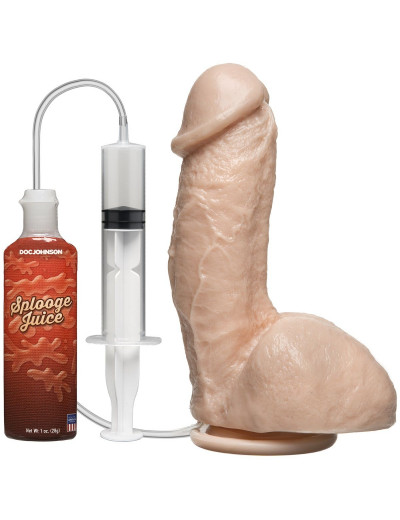 Фаллоимитатор с имитацией семяизвержения The Amazing Squirting Realistic Cock - 18,8 см.
