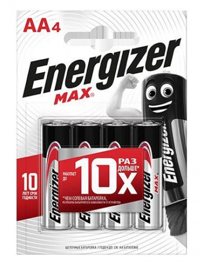 Батарейки Energizer MAX E91/AA 1,5V - 4 шт.