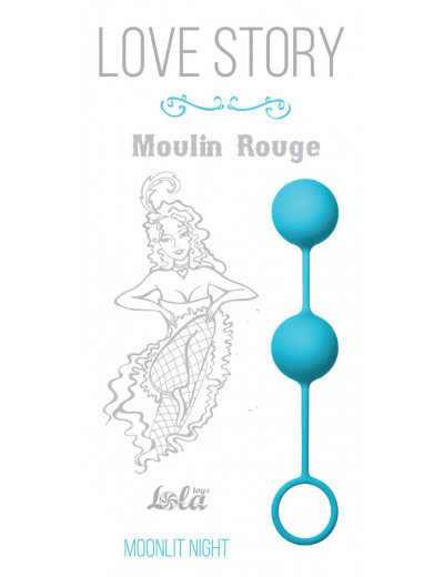 Голубые вагинальные шарики Love Story Moulin Rouge