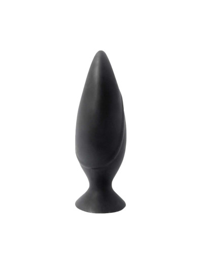 Черная большая анальная пробка Mojo Spades Large Butt Plug - 12 см.