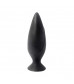 Черная большая анальная пробка Mojo Spades Large Butt Plug - 12 см.