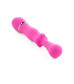 Розовый вибромассажёр с вращающейся головкой THE CHARLOTTE ROSE PINK INTERNAL ROTATION - 23 см.