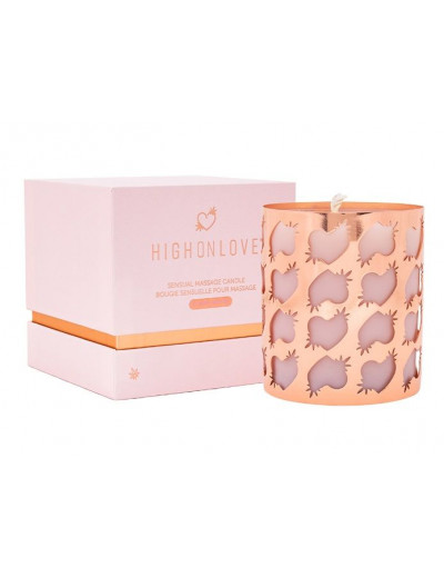 Оригинальная массажная свеча High On Love Sensual Massage Candle - 250 мл.