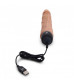 Кофейный вибратор-реалистик 7  Realistic Vibrator - 20 см.
