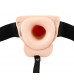 Полый страпон с вибрацией Vibrating Strap-On Sleeve - 17,5 см.