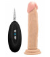 Телесный вибратор-реалистик Vibrating Realistic Cock 8  - 20 см.