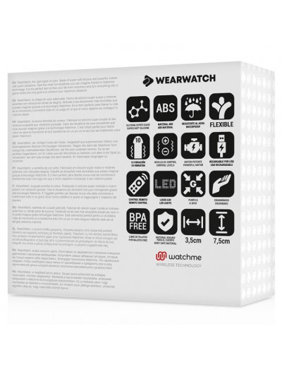 Розовое виброяйцо с черным пультом-часами Wearwatch Egg Wireless Watchme